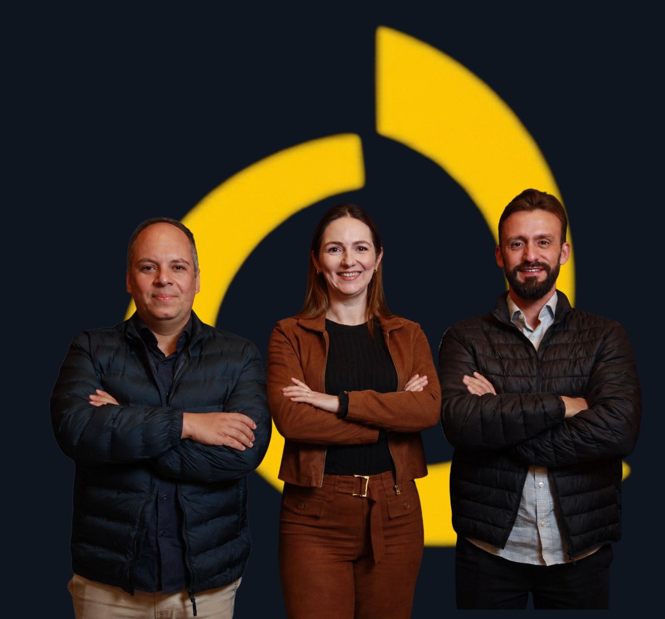 Os três sócios do Grupo New Sales
