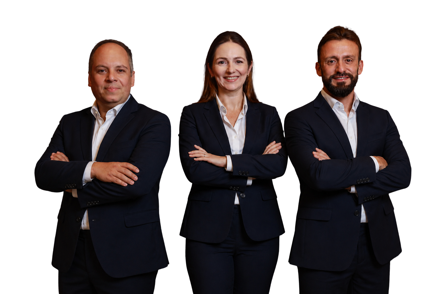 Os três sócios do Grupo New Sales